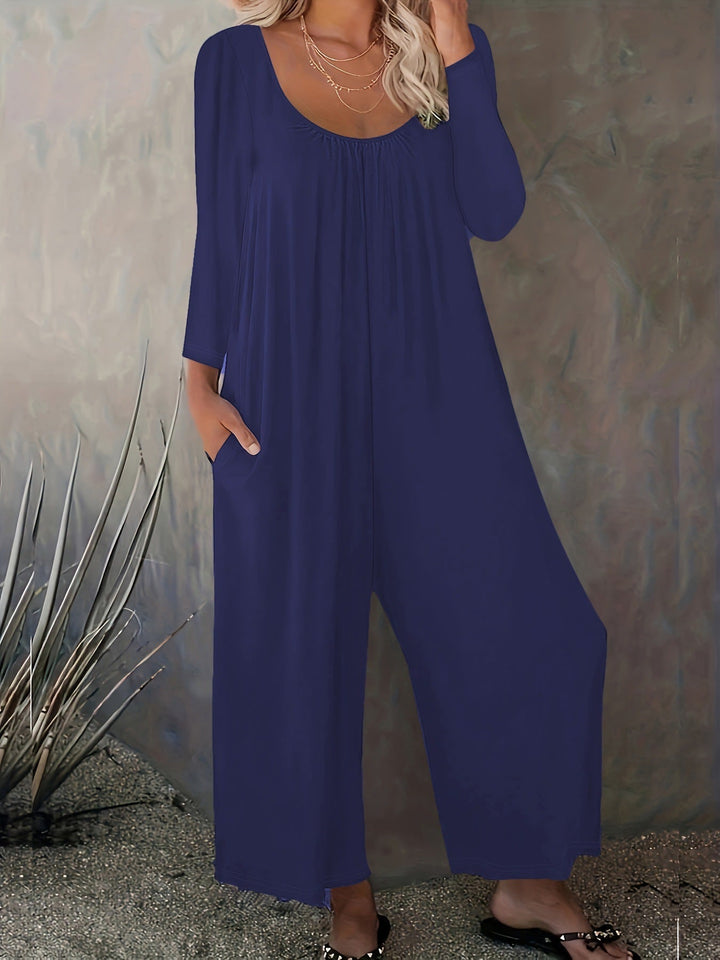 Combinaison Femme Ample avec Poches Pratiques et Coupe Moderne