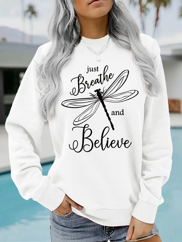 Sweatshirt pour femmes avec un motif inspirant de parapente et une coupe décontractée
