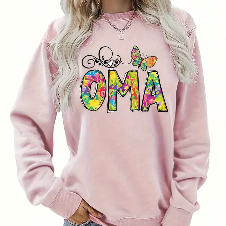Sweat-shirt pour femmes avec impression botanique créative