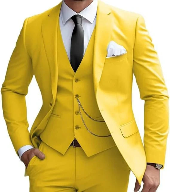 Costume de Mariage Slim Fit Moderne pour Hommes | Trois Pièces