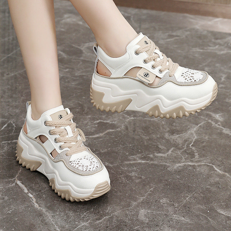 Baskets Chunky Femme à la Mode avec Tige Respirante