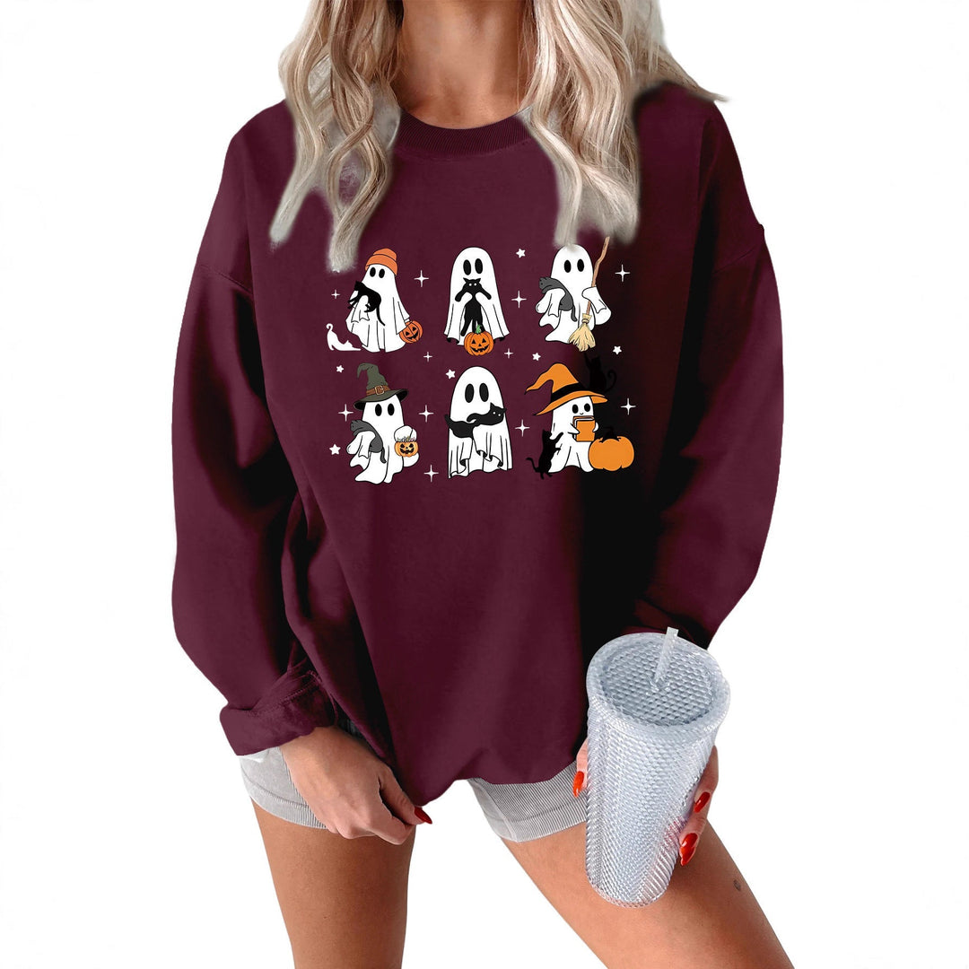 Sweat-shirt pour femmes avec motif d'horreur créatif