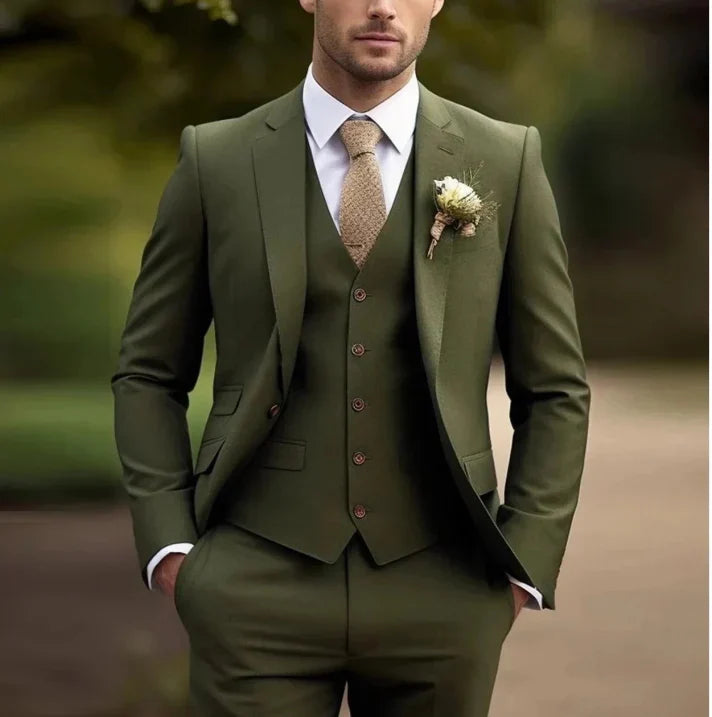 Costume de Mariage Élégant 3 Pièces pour Hommes | Classique