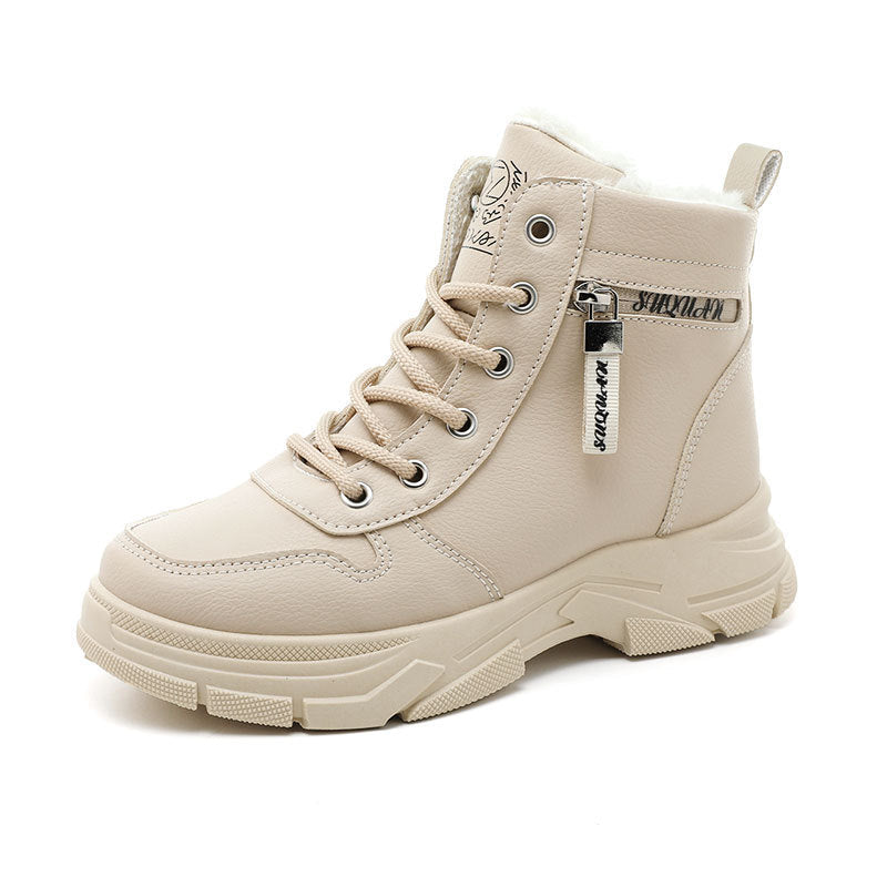 Bottes d'hiver pour femmes avec doublure chaude et semelle antidérapante