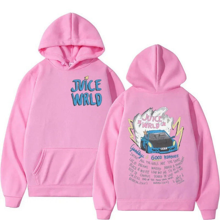 Sweat à capuche pour femmes avec design graphique créatif et inscription inspirante