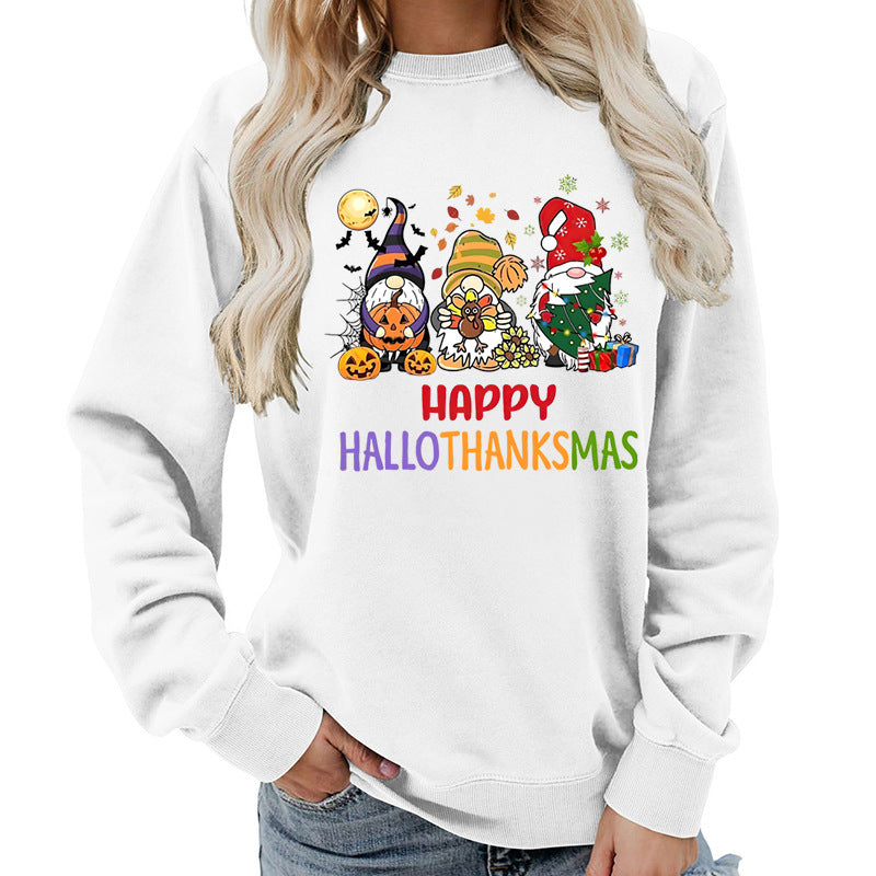 Sweatshirt pour femmes avec un design de fête joyeux
