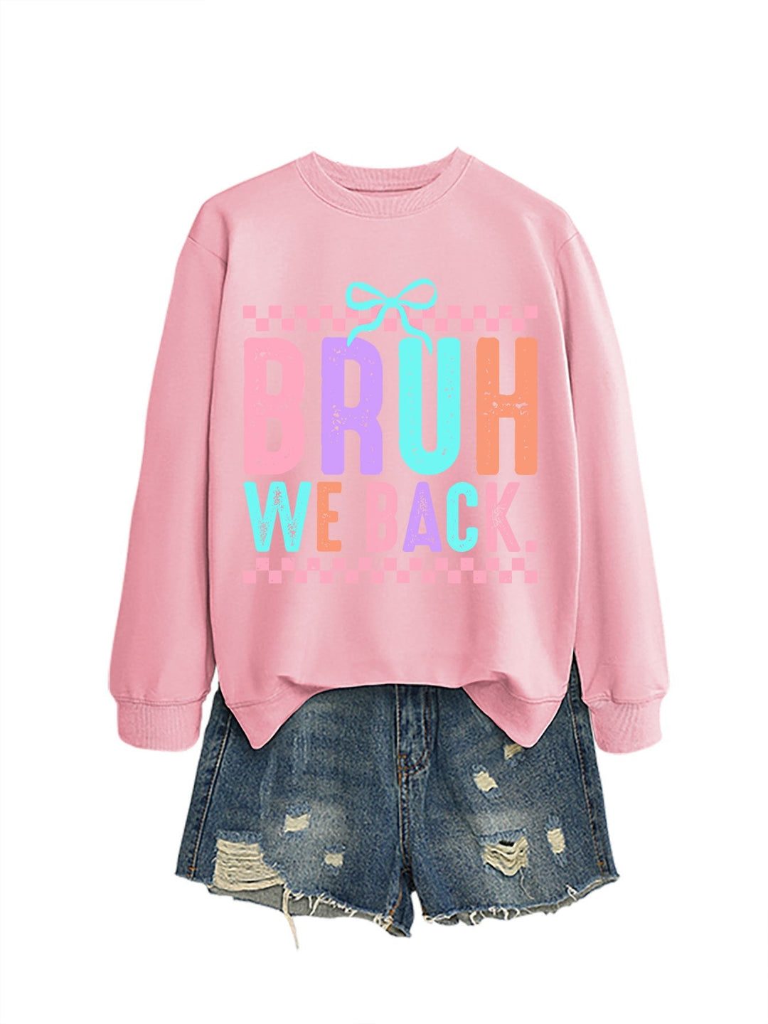 Sweatshirt pour femmes avec impression joyeuse et coupe confortable