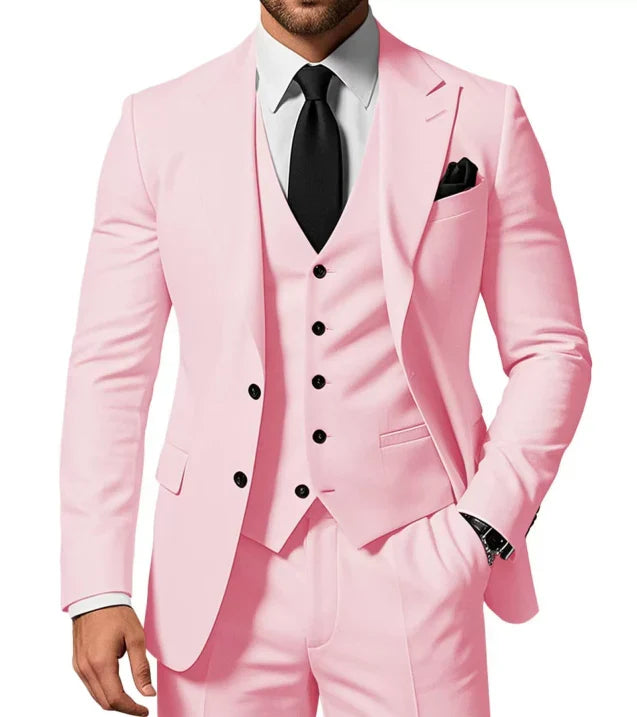 Costume 3 pièces Slim Fit pour hommes | Costume de mariage invité