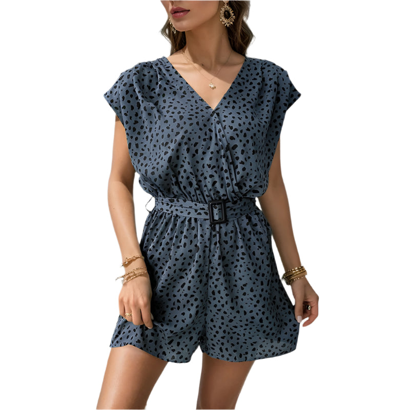 Jenna - Combinaison tendance avec motif léopard