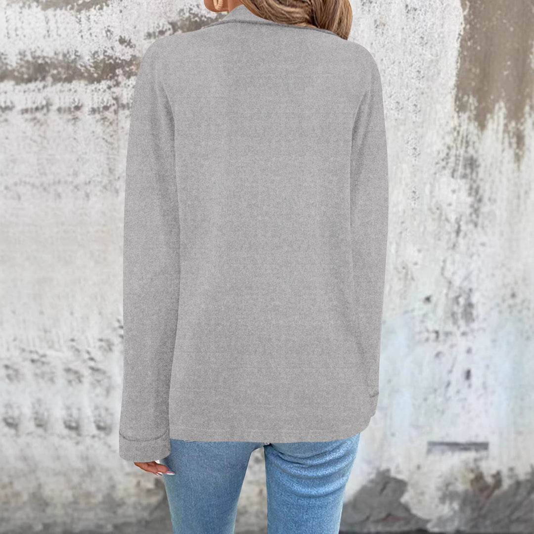 Veste blazer oversize à la mode pour femmes avec poches pratiques