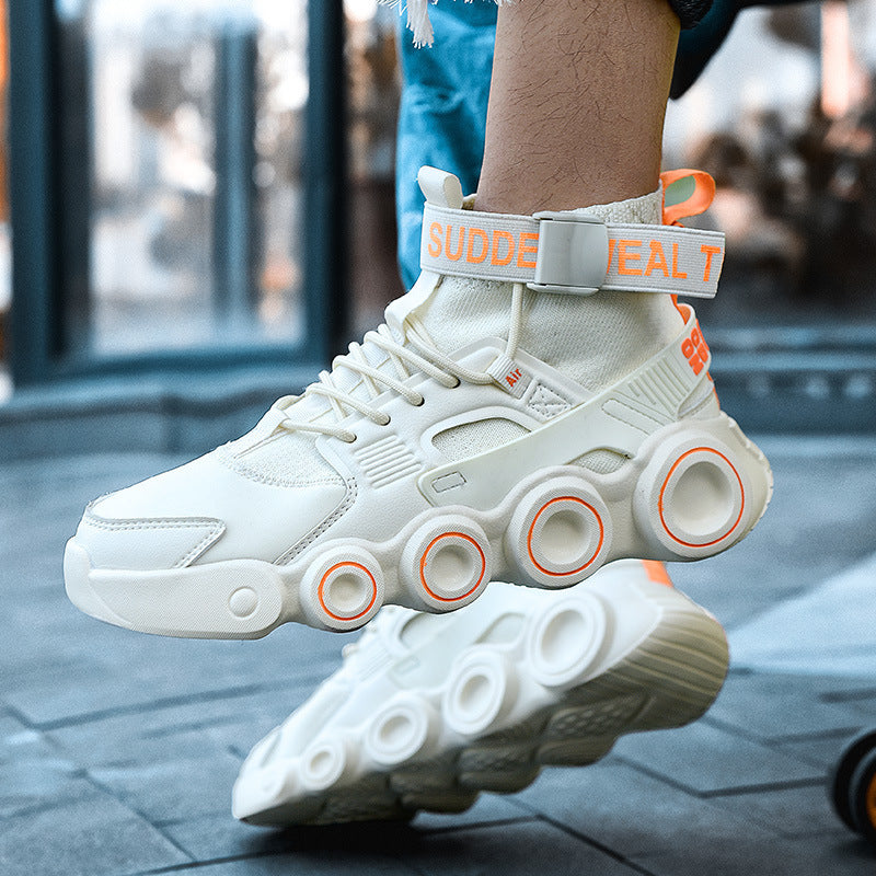 Baskets montantes streetwear pour femmes avec un système de sangle innovant