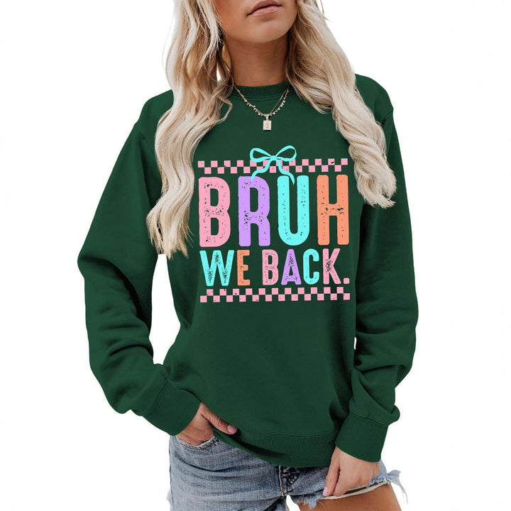 Sweatshirt pour femmes avec impression joyeuse et coupe confortable