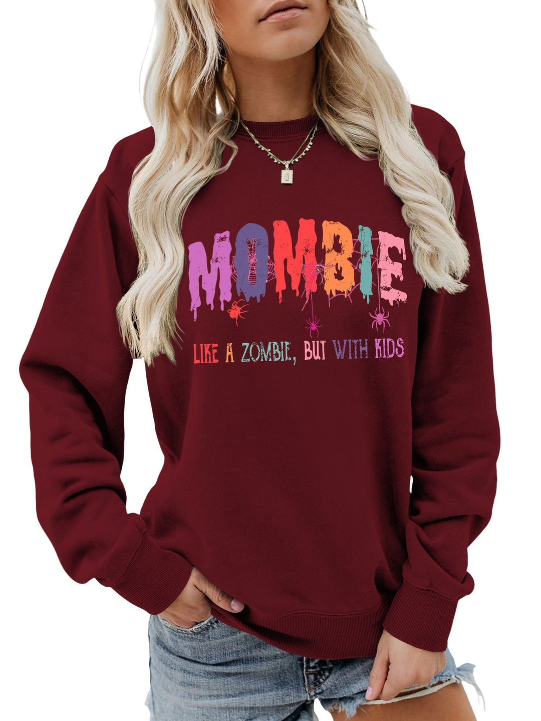 Sweat-shirt pour femmes avec motif zombie créatif