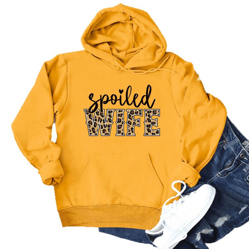 Sweat à capuche pour femmes avec inscription créative et élégante