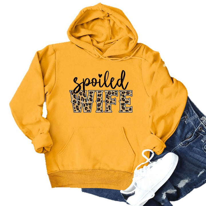 Sweat à capuche pour femmes avec inscription créative et élégante