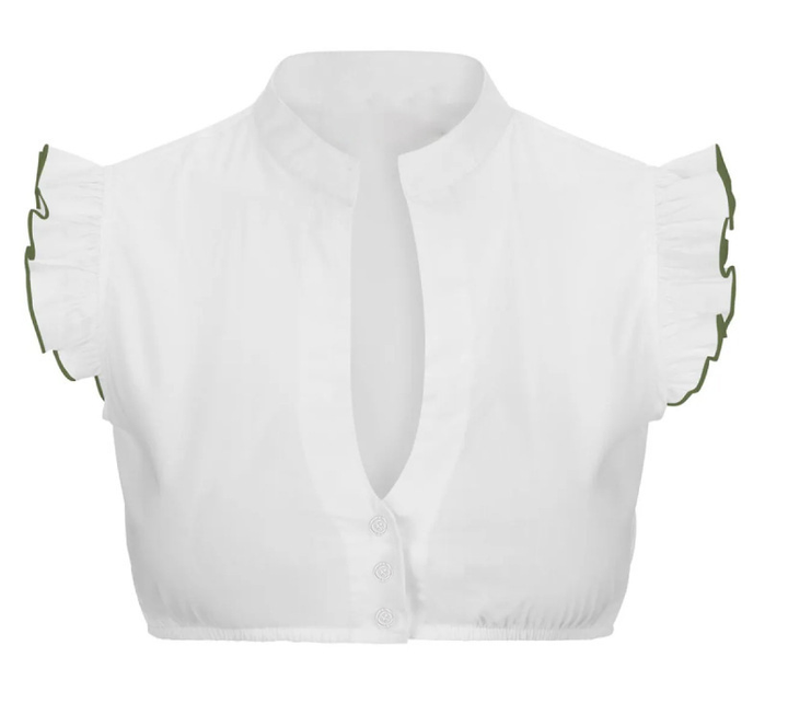 Blouse Dirndl à Manches Courtes pour Femmes Oktoberfest