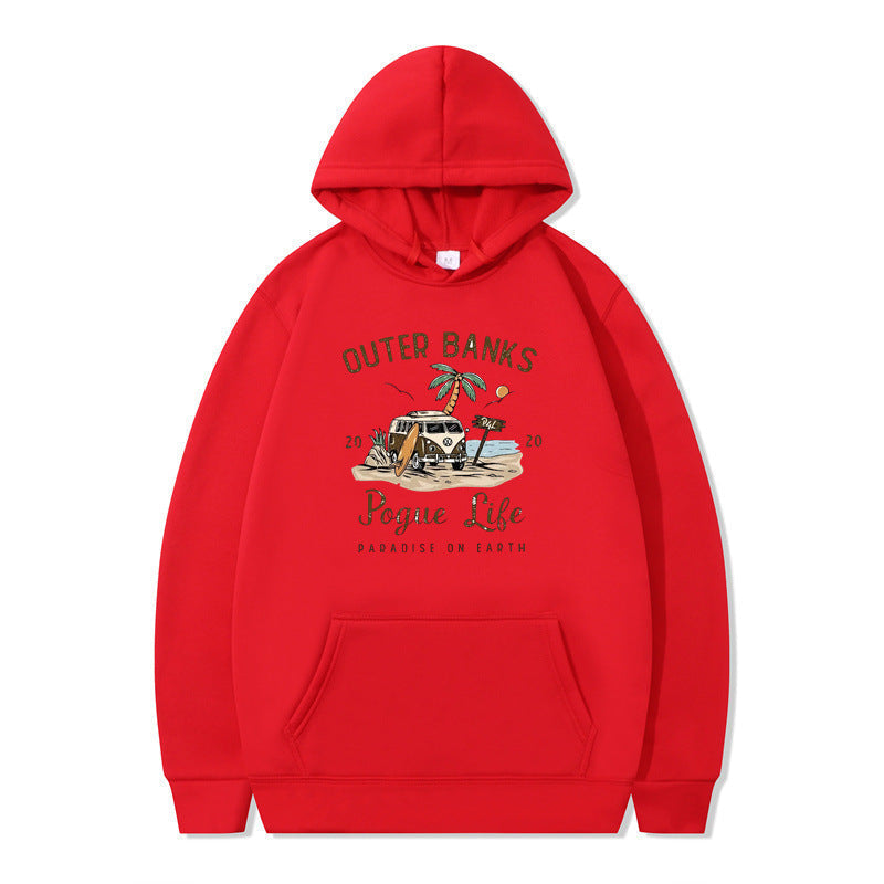 Sweat à capuche pour femmes avec design maritime et impression inspirante