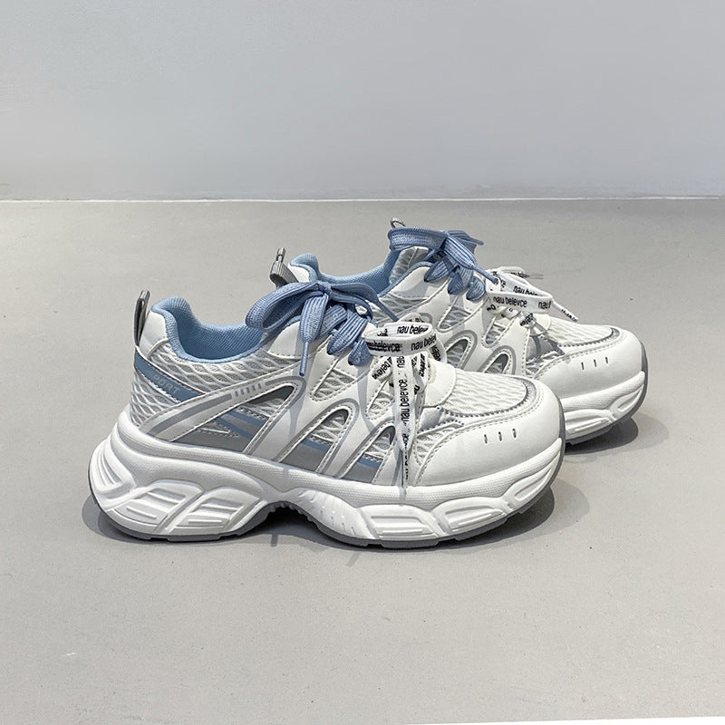 Baskets de course confortables pour femmes avec surface en maille respirante et semelle amortissante