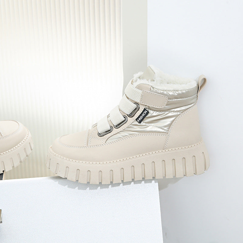 Bottes d'hiver tendance pour femmes avec semelle intérieure rembourrée et semelle profilée antidérapante