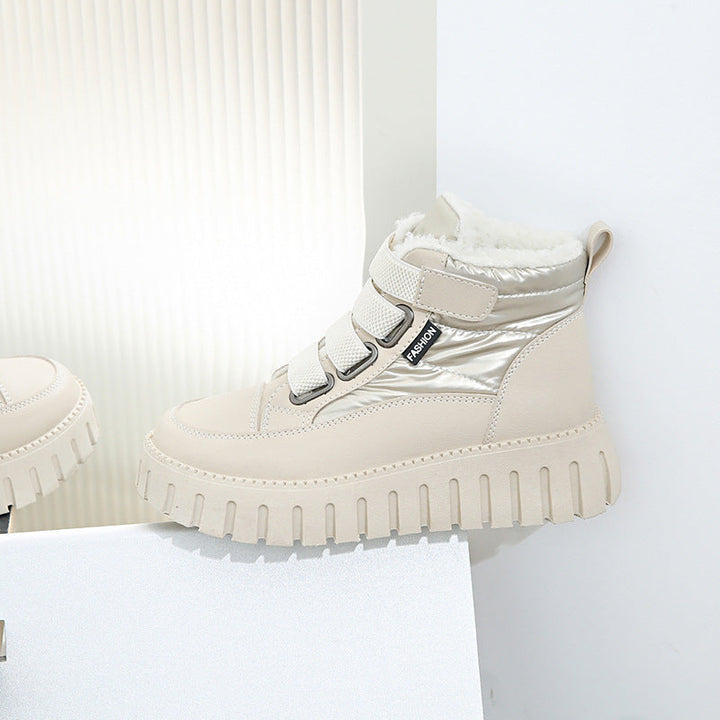 Bottes d'hiver tendance pour femmes avec semelle intérieure rembourrée et semelle profilée antidérapante