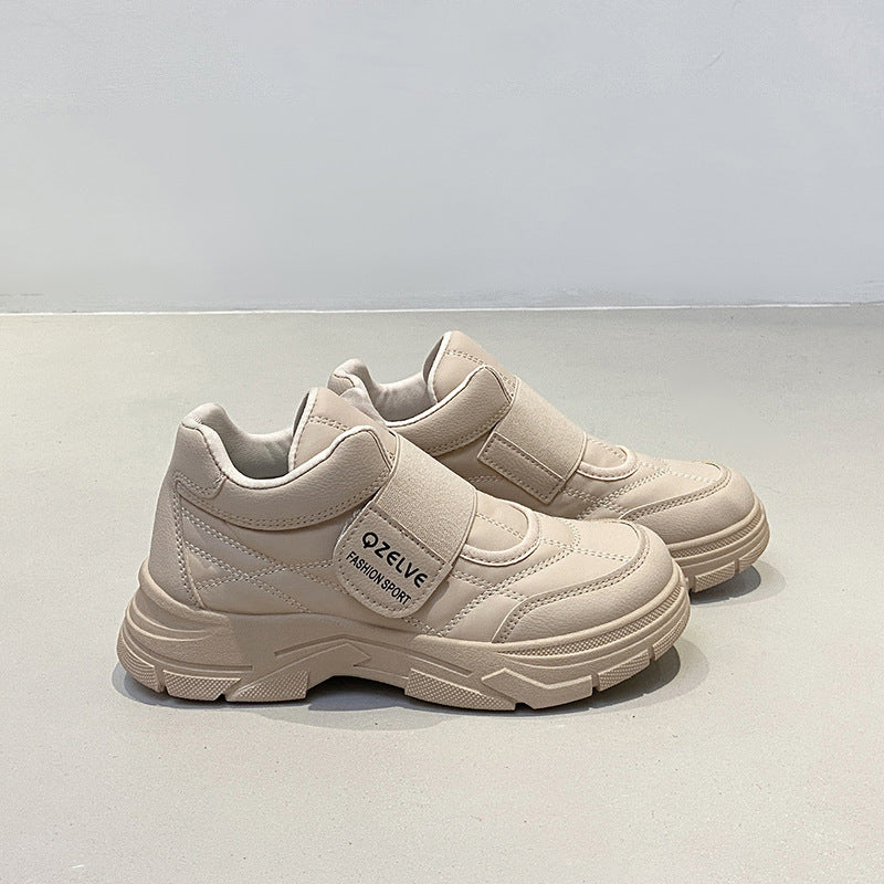 Baskets Sportives pour Femmes avec Tige en Velours Antidérapant et Système de Velcro Confortable