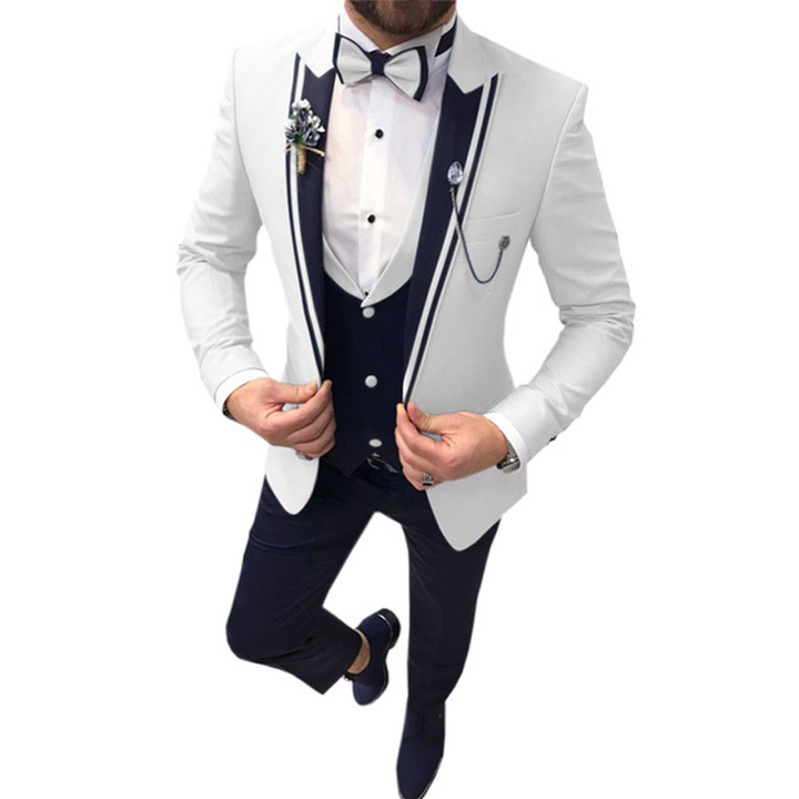 Costume Slim Fit pour hommes invité à un mariage | 3 pièces