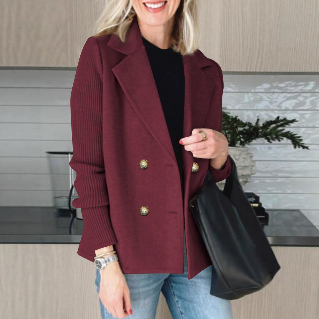 Blazer oversized élégant pour femmes avec double boutonnage et manches structurées