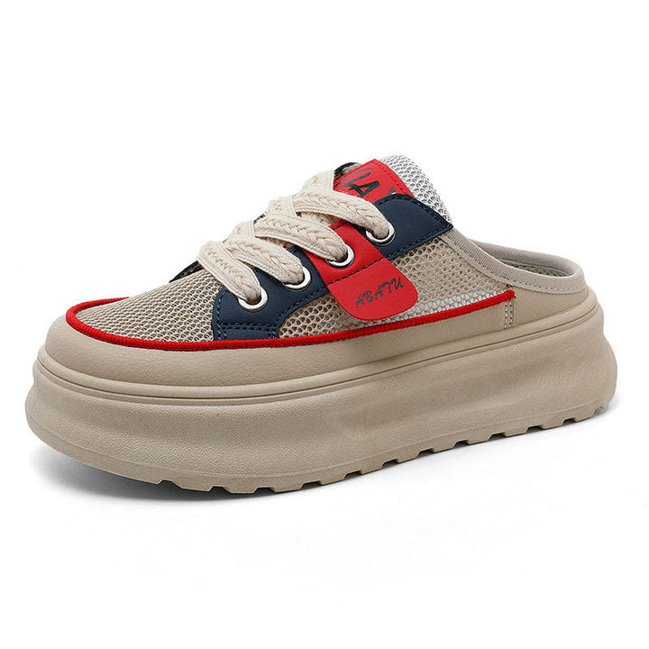 Baskets Slip-On pour Femmes avec Tige en Mesh Respirant et Design Tendance
