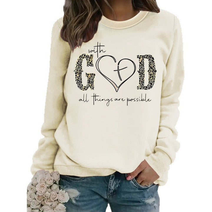 Sweatshirt pour femmes avec design de mode créatif et message motivant
