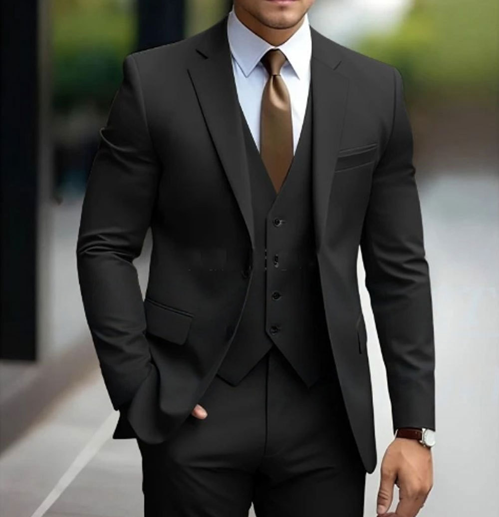 Costume de mariage élégant slim fit pour hommes | Veste, gilet et pantalon