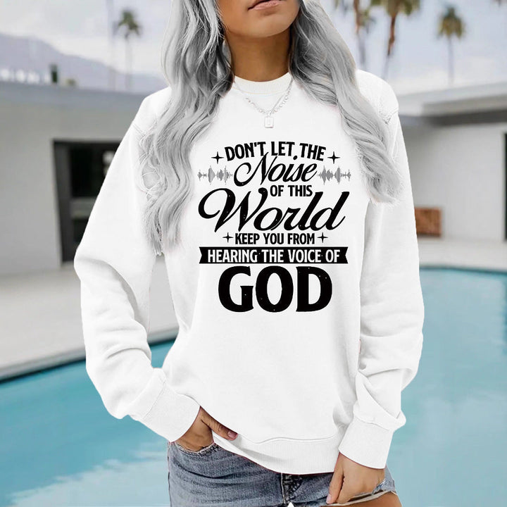 Sweatshirt pour femmes avec impression inspirante et coupe confortable
