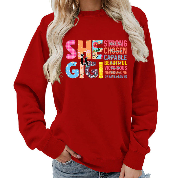 Sweat-shirt pour femmes avec design de texte inspirant