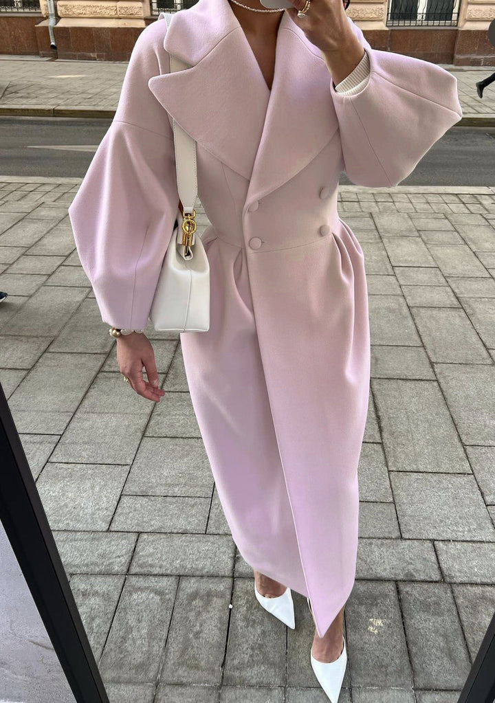 Trench-coat long élégant pour femmes | Col revers