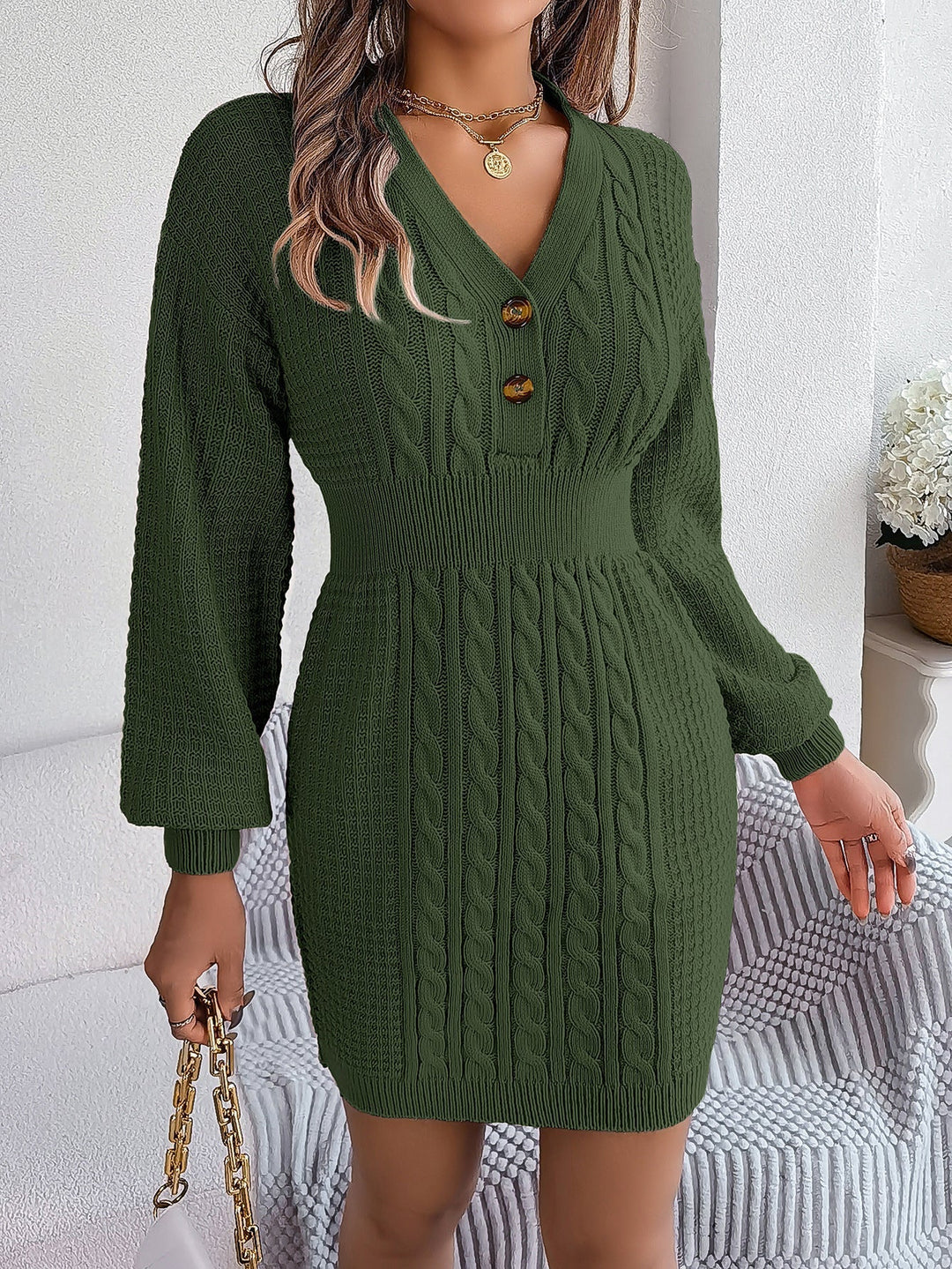 Mira | Robe tricotée ajustée pour femmes moderne et élégante
