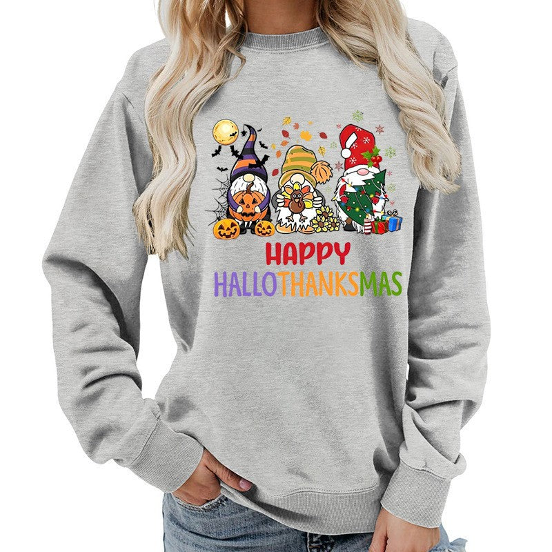 Sweatshirt pour femmes avec un design de fête joyeux