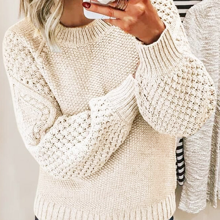 Pull en tricot douillet pour femmes | Manches longues