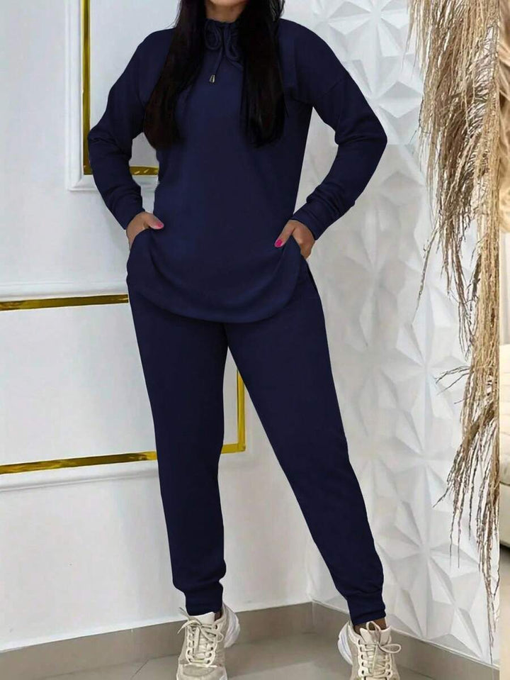 Ensemble de détente sportif pour femmes avec capuche et poches pratiques