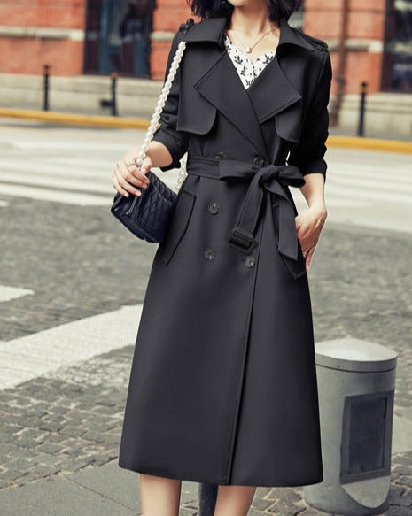 Trench-coat double boutonnage pour femmes