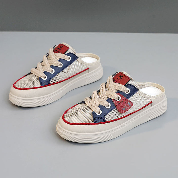 Baskets Slip-On pour Femmes avec Tige Respirante et Semelle Antidérapante Flexible