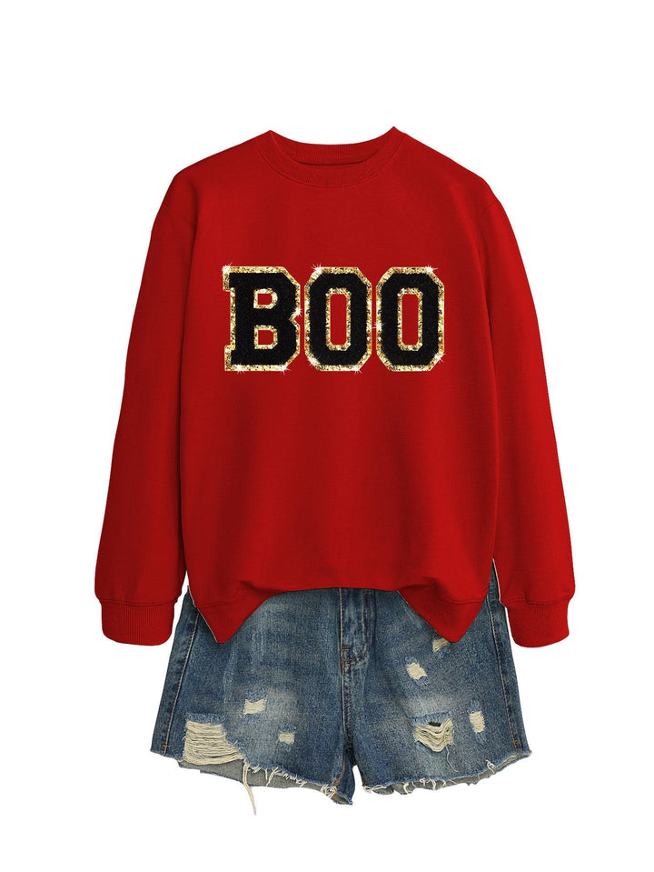 Sweatshirt pour femmes avec impression scintillante