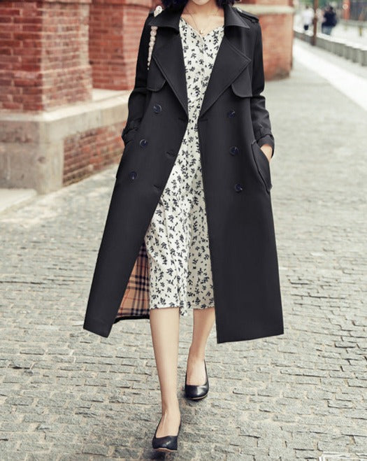Trench-coat double boutonnage pour femmes