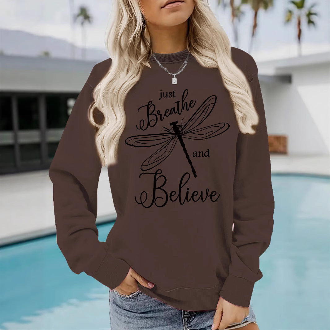 Sweatshirt pour femmes avec un motif inspirant de parapente et une coupe décontractée