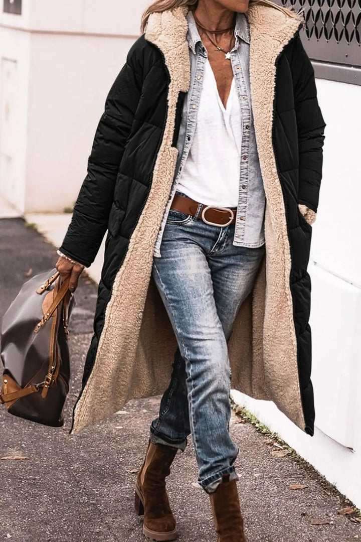 Manteau long élégant pour femmes, Teddy Coat