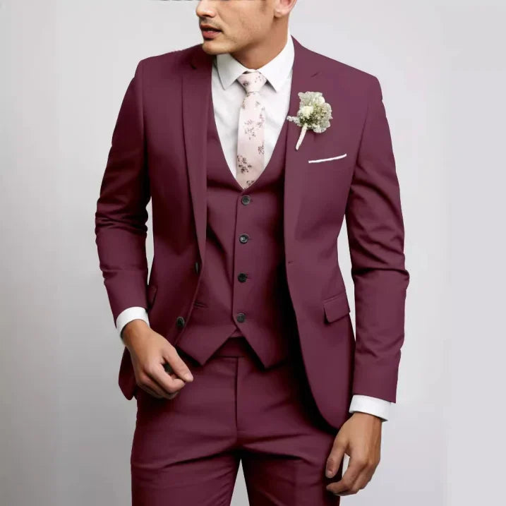 Costume de Mariage Slim Fit 3 Pièces pour Hommes | Formelle