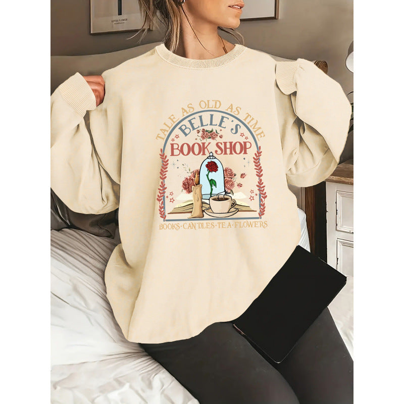 Sweatshirt pour femmes avec un motif unique de librairie