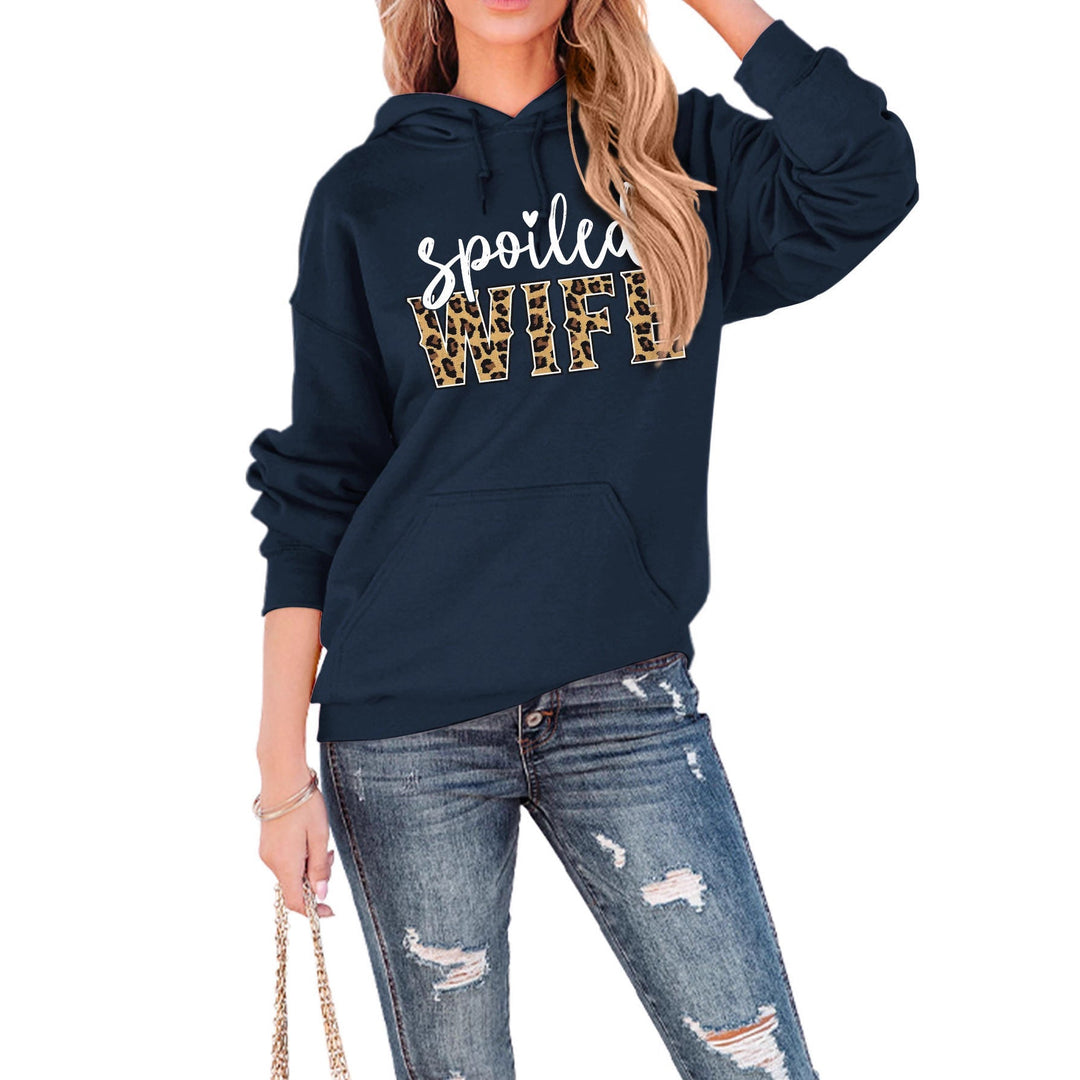Sweat à capuche pour femmes avec inscription créative et élégante