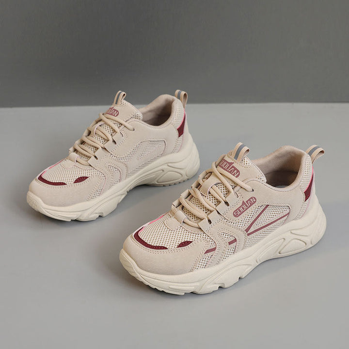 Baskets féminines à la mode et confortables avec surface en mesh respirant