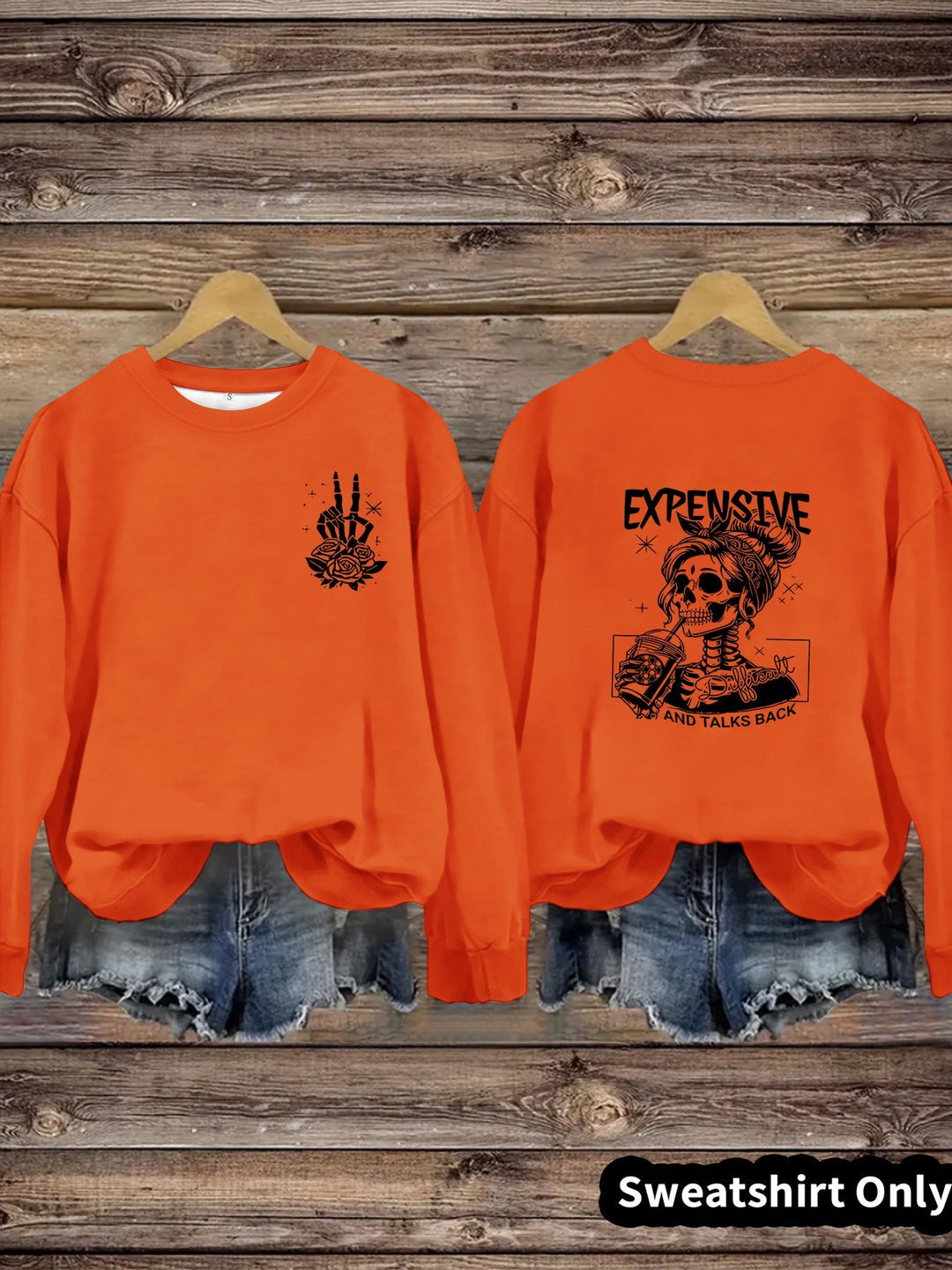 Sweat-shirt pour femmes avec motif créatif et coupe décontractée