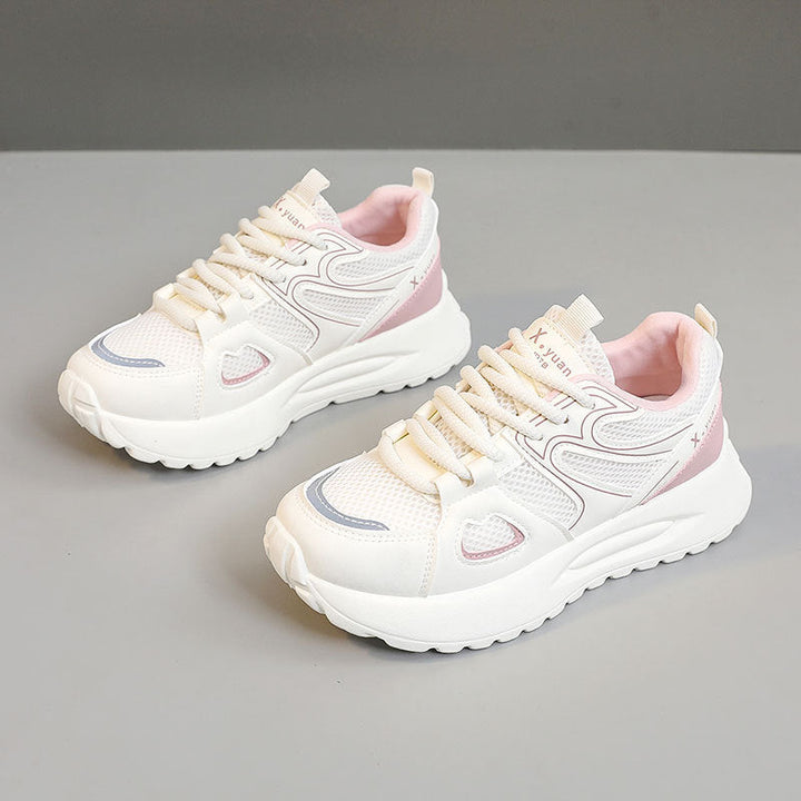 Baskets montantes sportives pour femmes avec tige en mesh respirant et semelle amortissante