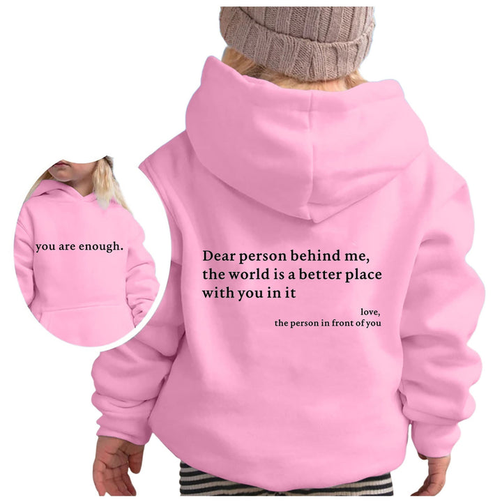 Sweat à capuche pour femmes avec inscription motivante et coupe décontractée